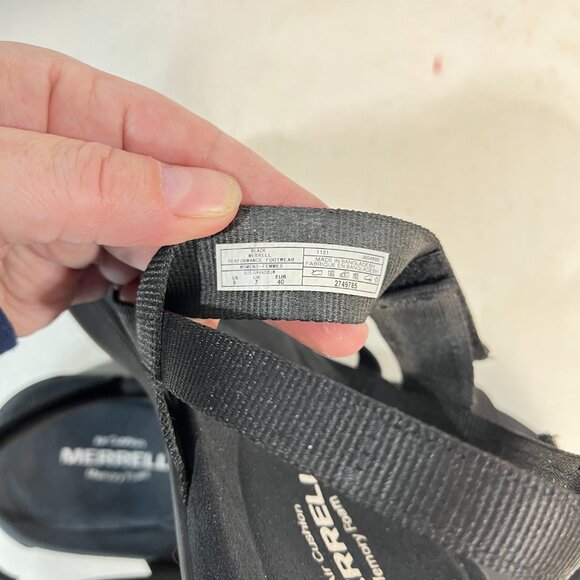 Merrell-District 3 Strap Web Strappy Sandal Women 9 US Black J004690 Comfort Sho - Picture 13 of 13